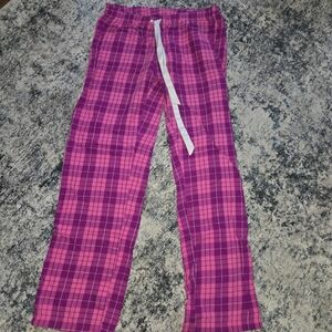 Victoria's Secret Pink Cozy Plaid Pajamas